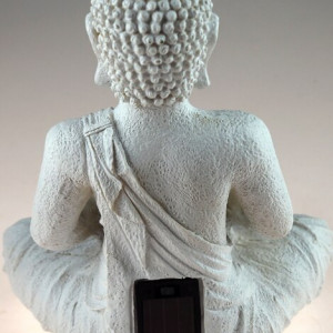 Statuie Karll Buddha cu lumina solara - Img 3