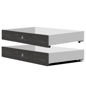 Sulzbach set 2 sertare pentru pat 141x20x61 cm, PAL foliat, antracit - Verificat A · Re-Bloom