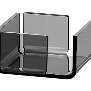 Suport pentru servetele Flash 8 Fume,acril, gri, 10,5 x 10 x 5,5 cm