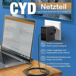 Sursa de alimentare CYD, pentru Lenovo Laptop Ideapad 330 V, negru, 2.5 m