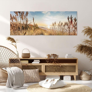 Tablou de perete Ebern Designs, model peisaj, panza/lemn, multicolor, 140 x 50 cm 