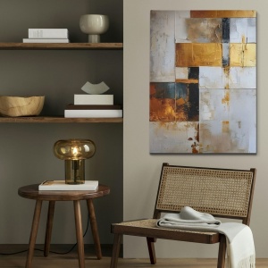 Tablou decorativ canvas, 50x70 cm, panza 100%, cadru lemn 100% grosime 3cm, multicolor - Verificat A · Re-Bloom - Img 3