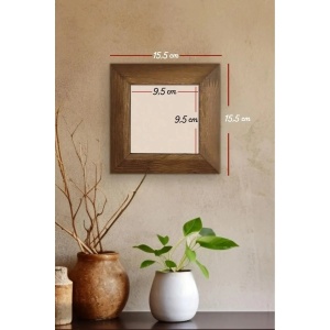 Tablou decorativ Re-Bloom, ceramica/lemn, multicolor, 15,5 x 15,5 cm - Img 2