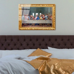 Tablou decorativ Re-Bloom, model Cina Cea De Taina, sticla calita, multicolor, 50 x 70 cm - Img 4