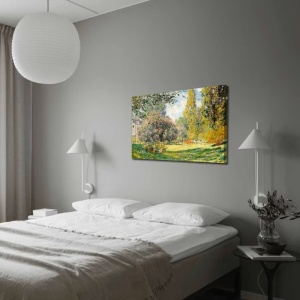 Tablou decorativ Re-Bloom, model peisaj, panza/lemn, multicolor, 70 x 100 cm - Img 2