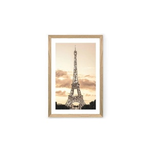 Tablou decorativ Re-Bloom, model Turnul Eiffel, MDF, multicolor, 33 x 48 cm