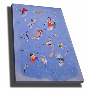 Tablou decorativ Re-Bloom, panza/lemn, multicolor, 70 x 100 cm