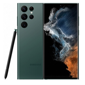 Telefon mobil Samsung Galaxy S22 Ultra, Dual SIM, 256GB, 12GB RAM, 5G, Green, Resigilat, Grad B