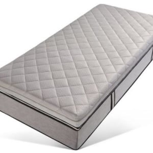 Topper Kayra, spuma/mini arcuri, gri, 100 x 200 x 12 cm