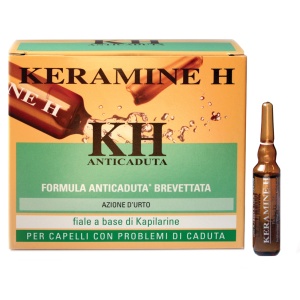 Tratament impotriva caderii parului Keramine H Kapilarine, energizant, cu actiune intensa 12 fiole x 6ml - Img 1