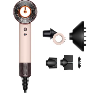 Uscator de par Dyson Supersonic Nural HD16 113407-01, 110.000 rpm, 4 setari de temperatura, 3 setari de viteze, Ceramic Pink/Rose Gold, Resigilat, Grad A