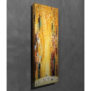 Wallxpert tablou decorativ canvas, 30x80 cm, 50% bumbac/50% poliester, imprimare digitala, cadru lemn 2x3 cm, multicolor - Verificat A · Re-Bloom - Img 2