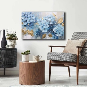 Wallxpert tablou decorativ canvas 45x70 cm, panza 100% grosime 2.8mm, rama lemn pin 100%, multicolor - Verificat A · Re-Bloom - Img 2