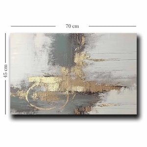 Wallxpert tablou decorativ canvas, 45x70 cm, panza 100% grosime 2.8mm, rama lemn pin 100%, multicolor - Verificat A · Re-Bloom - Img 2