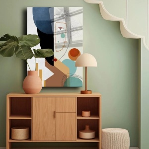 Wallxpert tablou decorativ pe sticla temperata, 40x60 cm, sticla 100% grosime 4mm, imprimare UV, multicolor - Verificat A · Re-Bloom - Img 4