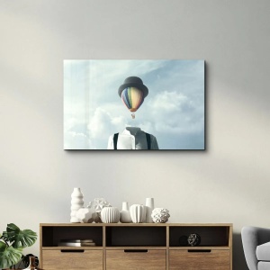 Wallxpert tablou din sticla securizata 70x110 cm, sticla calita 4mm, imprimare UV, multicolor - Verificat A · Re-Bloom - Img 5