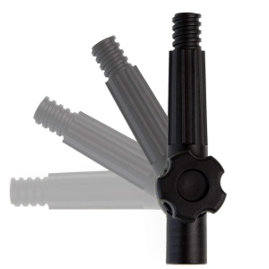 Accesoriu reglabil pentru manerul extensibil DocaPole, metal/silicon, negru, 180 grade