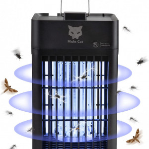 Aparat electric anti-insecte Night Cat, ABS, negru, 18 w, 17 x 12 x 25 cm - Img 1