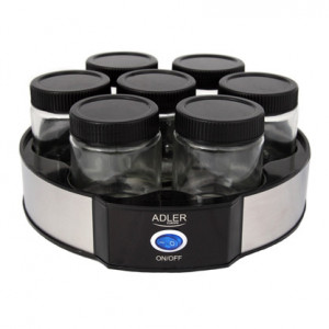 Aparat pentru preparat iaurt Adler AD 4476, 7 compartimente pentru borcane - Img 3