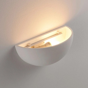 Aplica de perete Narin, LED, ipsos, alb, 28 x 14 cm - Img 4