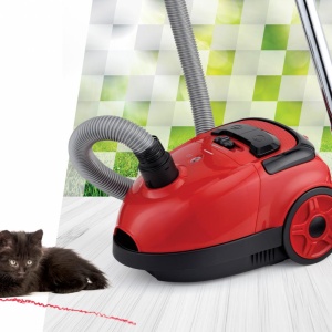 Aspirator cu sac Heinner HVC-VB750RD, Putere 750W, Sac textil 1.6L, Control variabil al puterii, Rosu - Img 4