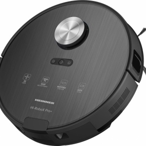 Aspirator robot Heinner HI-RoboX PRO+ HRVC-MAI52DSBK, WI-FI, Aspirator si mop, Putere aspirare 4000Pa, Motor BLDC, Navigatie LDS, AI Technology, Autonomie 200 min, Negru - Img 2