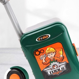 Banc de lucru jucarie Rovo 952, cu unelte si accesorii, 35 piese - Img 2