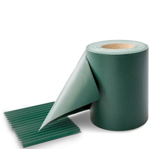 Banda de gard, Protectie vant, DAWIDU, PVC, 35 x 0.19 m, 35 m, Verde, 26 cleme montare, Resigilat, Grad A