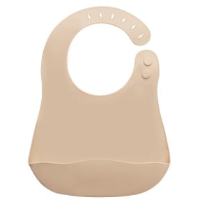 Baveta din silicon, AppeKids - Bubble Beige - Img 4