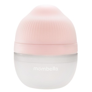 Biberon Anticolici Mombella Breast-Like, 120ml, Tetina S flux lent, 100% Silicon, Old Roze - Img 2