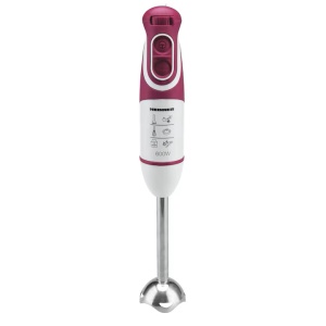 Blender de mana Heinner Charm HB-600BG Putere 600W, 5 viteze, Functie Turbo, Tel, Tocator, Alb/Visiniu - Img 2