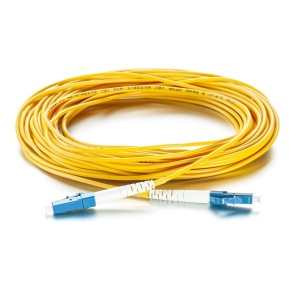 Cablu de corectie cu fibra Simplex LC-LC, 9/125 μm, galben/alb/albastru, 10 m