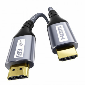 Cablu HDMI 8K de foarte mare viteza Gardien, 2.1, 48Gbps, compatibil cu TV / PS5 / X. Box, 1 m - Img 1