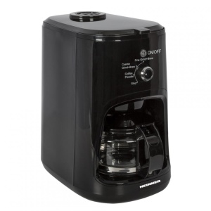 Cafetiera cu rasnita Hcm-900RBK, putere 900W, Capacitate: 0.6L, Rasnita incorporata, Negru - Img 1