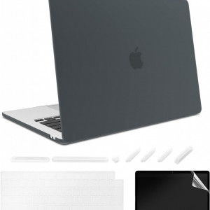 Carcasa de protectie pentru MacBook Air A2681(M2) 2022 AiGoZhe, plastic, negru, 13,6 inchi