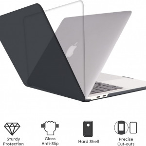 Carcasa de protectie pentru Macbook Pro iCasso, plastic, negru, 13 inchi - Img 6