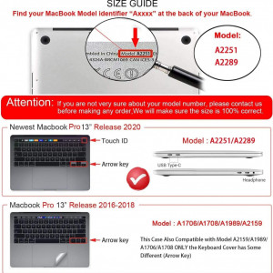 Carcasa de protectie pentru Macbook Pro iCasso, plastic, negru, 13 inchi - Img 7