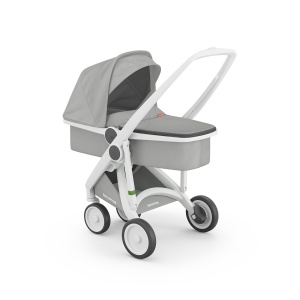 Carucior 2 In 1, Greentom, 100% Ecologic, White Grey - Img 2