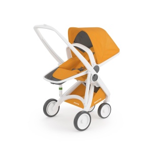 Carucior 2 In 1, Greentom, 100% Ecologic, White Sunflower - Img 3