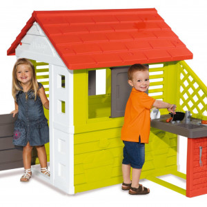 Casa de joaca pentru copii Smoby, multicolor, 145 x 110 x 127 cm - Img 4