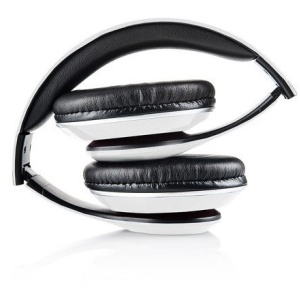 Casti audio fara fir GoGEN HBTM 41WR, Bluetooth, radioFM incorporat, microfon, alb cu rosu - RESIGILAT - Img 3