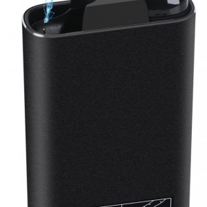 Casti Bluetooth 5.0 cu statie de incarcare YIMAN, 1800mAh, negru, 6,3 x 9,5 cm