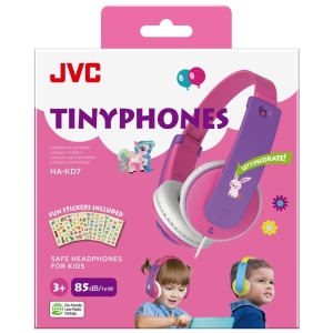 Casti JVC pentru copii HA-KD7-PNE, Over-ear, roz - Img 2