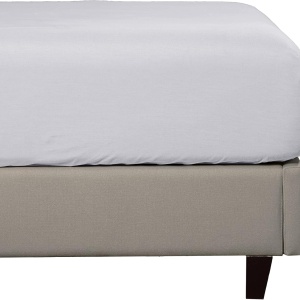 Cearsaf cu elastic Sleep Mantra, bumbac/poliester, argintiu, 200 x 200 x 30 cm