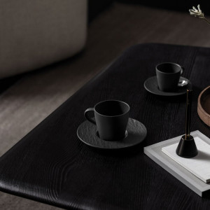 Ceasca de cafea, neagra, 9,5 x 32 cm - Img 2