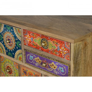 Comoda Trisha, lemn, multicolora, 63 x 52 x 30 cm - Img 3