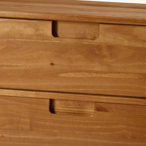 Comoda Winters, lemn masiv, caramel, 84 x 132 x 41 cm - Img 2