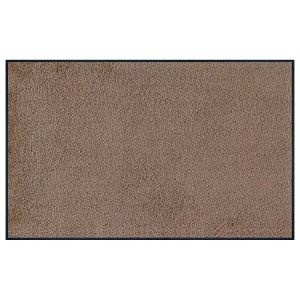 Covor de intrare antiderapant 75x120 cm, poliamida/cauciuc nitrilic, lavabil 60°C, compatibil incalzire pardoseala, maro - Verificat A · Re-Bloom