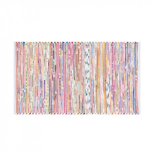 Covor lucrat manual Bartin, multicolor, 80 x 150 cm - Img 3