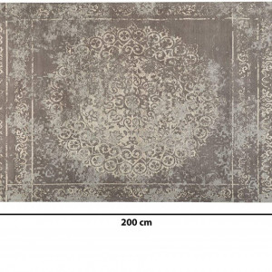 Covor oriental Beykoz, bumbac, ciocolatiu, 140 x 200 cm - Img 2